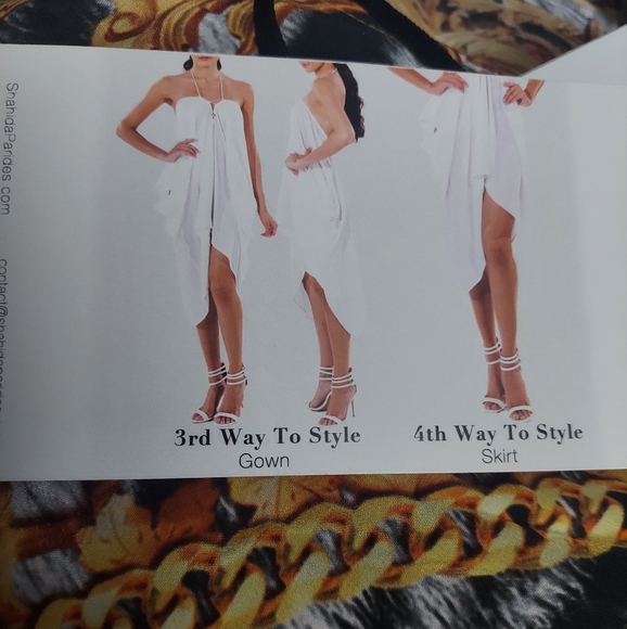 Shahida parides zebra barocco short kaftan - Picture 4 of 7